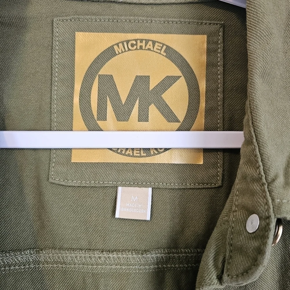 NWT Michael Kors barn jacket button down shacket womens size m